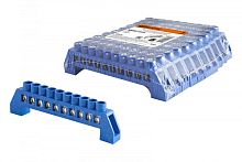 Шина N нулевая в изоляторе 6х9мм 10 групп никелированная TDM | код SQ0801-0319 | TDM