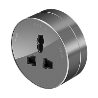 MuitiTrack Розетка универс. круглая 13А/250В Графит | код MTK13002G | Systeme Electric