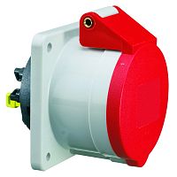 Розетка встраиваемая 16A, 4р(3P+PE), 6h, 400V, IP44, 75х75 QС Bals 13693 | код 13693 | Bals