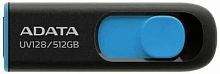 Флеш Диск A-Data 512GB DashDrive UV128 AUV128-512G-RBE USB3.0 черный/синий | код 2015293 | A-DATA