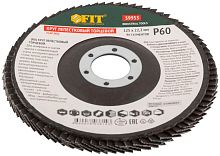 Круг лепестковый торцевой кальцинированный 125мм Р 60 FIT 39953
