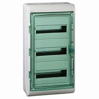 Распределительный шкаф KAEDRA, 36 мод., IP65, навесной, пластик, зеленая дверь |  код. 13985 |  Schneider Electric