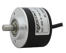 Инкрементальный энкодер D=50мм, выступающий вал 8мм, 100 имп/об, 24VDC, выход HTL, IP54, -20…+80°C, аксиальный кабель 2м | код ESI-S50-8-100-3-T-24 | INNOCONT