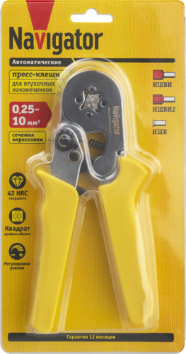 Пресс-клещи 80 365 NHT-Pkv01-D-10 для втулочных 10кв.мм Navigator 80365 фото 3 Пресс-клещи 80 365 NHT-Pkv01-D-10 для втулочных 10кв.мм Navigator 80365 фото 3