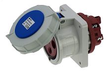 Розетка встраиваемая 63A/230V/1P+N+E/IP67, фланец 100x107 | код CA1264 | INPIN