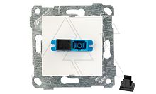 Rita - Розетка оптическая двойная , белая | код 2200-461-0101 | Mutlusan