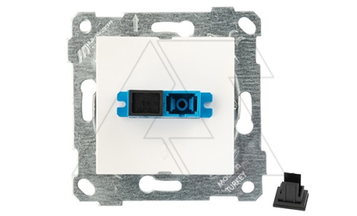 Rita - Розетка оптическая двойная , белая | код 2200-461-0101 | Mutlusan