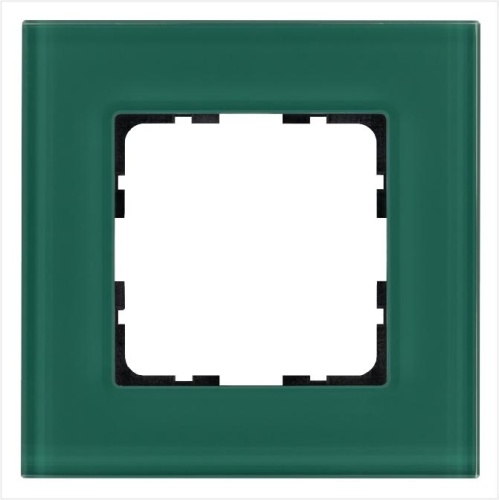 Рамка 1-постовая, стекло цвет Лазурный | код G1001GJ | Jasmart Рамка 1-постовая, стекло цвет Лазурный | код G1001GJ | Jasmart