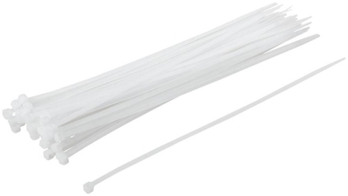 Хомуты нейлоновые, белые для проводов, 50 шт., 250X3 | код 60422 | FIT фото 2