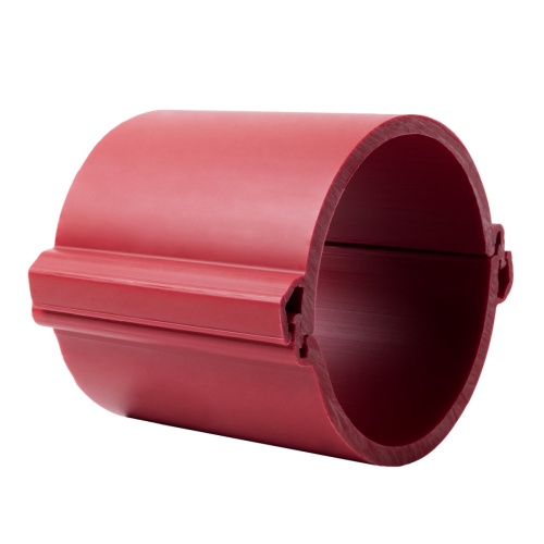 Труба разборная ПНД d160 мм (3 м) 750Н красная-Plast | код tr-hdpe-160-750-red | EKF