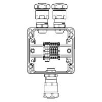 Корпус взрывозащищенный 120х120х90мм 1Ex e IIC Т5 Gb / Ex tb IIIB T95град.C Db IP66 алюм. DKC 1201.121.20.015
