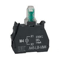 Световой блок OptiSignal D22 A45-LB-VM4 красный 230-240VAC ZBVM4 | код 332209 | КЭАЗ