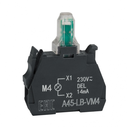 Световой блок OptiSignal D22 A45-LB-VM4 красный 230-240VAC ZBVM4 | код 332209 | КЭАЗ