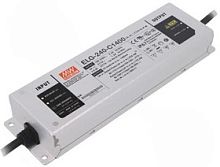 Источник питания AC-DC, 239.4Вт, IP67, вход 100…305В AC, 47…63Гц/142…431В DC, ККМ, выход 86...171В/1400мА, изоляция 3750В AC, в кожухе 244х71х37.5, -40…+85С (корпус) | код ELG-240-C1400 | MeanWell