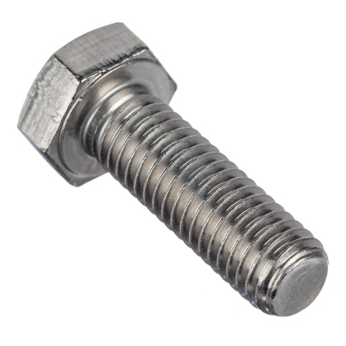 Болт DIN 933 М6х12 полная резьба шестигранная голова класс прочности 8.8 покрытие цинк | код DIN933-М6х12-8.8 | Крепдил