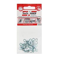 Гайка DIN934 шестигранная М5 оцинк. (уп.40шт) | код 103024 | Tech-KREP