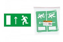 Знак Направление к эвакуационному выходу прямо 200х100мм TDM | код SQ0817-0051 | TDM
