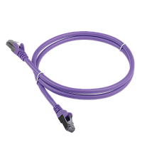Патч-корд LANMASTER LSZH SFTP кат.6A, 3.0 м, фиолетовый | код LAN-PC45/S6A-3.0-VI | LANMASTER