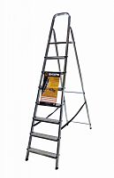 Стремянка алюминиевая СА 1х8 ВИХРЬ | код 73/5/1/13 | ВИХРЬ