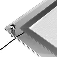 Световая панель бескаркасная тонкая Постер Crystalline LED подвесная односторонняя 501х741, видимая часть 481х721, габариты 600х840, 17 Вт REXANT | код 670-1272 | REXANT