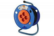 Удлинитель на катушке силовой народный 4 гнезда ПВС 3500 Вт с/з, 30м | код SQ1307-0522 | TDM НАРОДНЫЙ