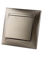 Выключатель 1 кл. 10А бронза Лама TDM | код SQ1815-0701 | TDM