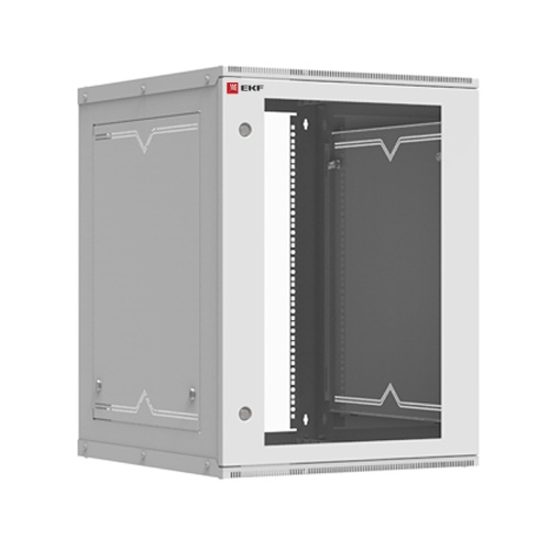 Шкаф телекоммуникационный настенный разборный 15U (600х650) дверь стекло, Astra серия PROxima | код ITB15G650D | EKF