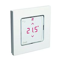 Термостат сенсорный комнатный Icon Display 24 V, встраиваемый в стену 80х80 | код 088U1050 | Danfoss