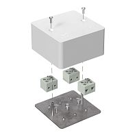 Коробка огнестойкая для кабель-канала 40-0460-FR6.0-6 Е15-Е120 RAL9003 85х85х45 (44 шт/кор) Промрукав | код 40-0460-FR6.0-6 | ПРОМРУКАВ