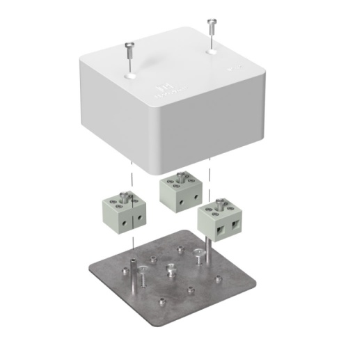 Коробка огнестойкая для кабель-канала 40-0460-FR6.0-6 Е15-Е120 RAL9003 85х85х45 (44 шт/кор) Промрукав | код 40-0460-FR6.0-6 | ПРОМРУКАВ