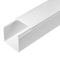 Кабель-канал белый 2-й замок в п/э 60х60 мм (24м/уп) Промрукав | код PR.0325213 | ПРОМРУКАВ