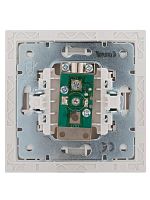 RAIN Розетка ТВ оконечная белая с боковой вставкойхром | код 703-0225-130 | LEZARD