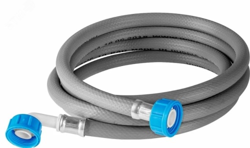 Шланг заливной 4.5 м для стиральной машины гайка-гайка угловой | код 70980458 | VIRPlast