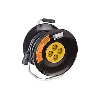 Удлинитель силовой на катушке 4 гнезда с/з 50 м 3х2,5 мм кв PROFESSIONAL PROCONNECT | код 11-7615 | PROCONNECT