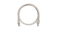 Шнур U/UTP 4 пары, Кат.5e, 2хRJ45/8P8C, T568B, PVC, серый, 0,5м, 10шт. | код EC-PC4UD55B-005-GY-10 | NETLAN