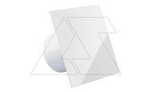 Вентилятор с декор. панелью dRim S, O125мм, без управления, вал на подш., ~230В, 8Вт, 93м?/ч, пластик, белый глянец | код 125S-C160 | airRoxy