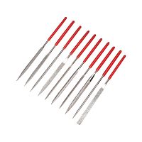 Набор надфилей алмазных 140х70х3мм, 10 шт. KRANZ | код KR-12-4115 | KRANZ