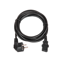 Кабель питания TLK, вход - евровилка с заземлением (Schuko, CEE 7/7) , выход - разъём C13 (IEC 60320), 3x0.75мм2, 3 м, 250В 6A, черный | код TLK-PCC06-030 | TLK
