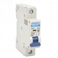 Автоматический выключатель DZ66-63/1P 1A 6kA х-ка C (ANDELI) | код ADL01-222 | ANDELI