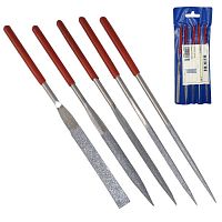 Набор надфилей RUICHI 5 шт., 140 мм, с алмазным напылением | код 113191 | Ruichi