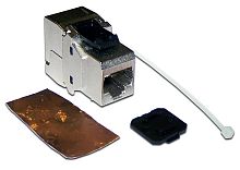 Модуль Keystone, RJ45, кат.6A, STP, 180 градусов | код LAN-OK45S6A/180 | LANMASTER