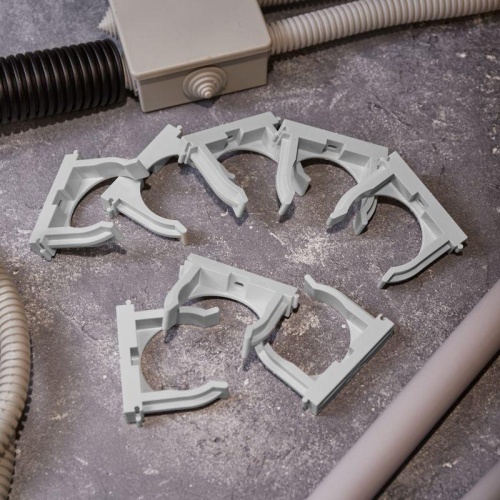 Крепеж-клипса для монтажного пистолета 50 мм, серая (25 шт/уп), REXANT | код 28-0450-1 | REXANT фото 4