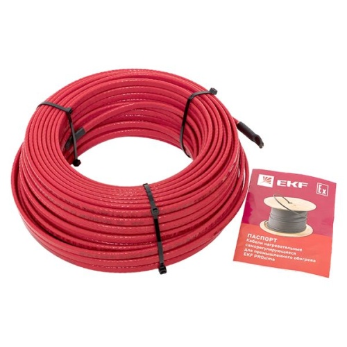 Саморегулирующийся нагревательный кабель ESS-15F (15 Вт/м) 50 м, фторопласт | код ESS-15F-50 | EKF фото 4