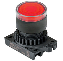 Головка кнопки S2PRS-P1R, квадратная красная ?30мм с самовозвратом, монтажное отверстие ?22/25мм | код A8026-A5550002762 | РЕЛЕ И АВТОМАТИКА