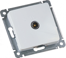 MASTER Розетка телевизионная оконечная скрытой установки, в рамку, белый | код РСТВ-401 | HEGEL