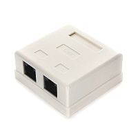 Розетка NA218 RJ-45 кат.6 внешняя 2 порта, 110&Krone | код NA218 | Cablexpert