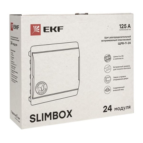 Щит распределительный ЩРВ-П-24 "SlimBox" белая дверца IP41 PROxima | код sb-v-24w | EKF фото 4