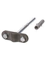 Держатель фасадный для прута ?6-10 мм длина 250 мм, дюбель, стальной зажим, термодиффузия TDM | код SQ2402-3115 | TDM