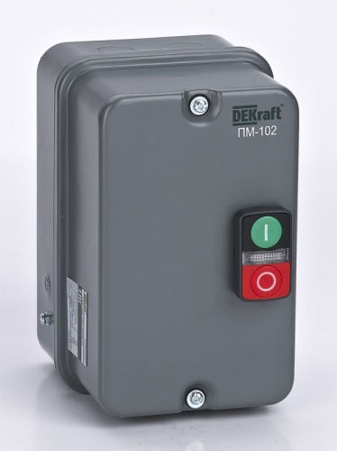 Пускатель электромагнитный 9А AC110В 50/60Гц в металлической оболочке | код 23606DEK | DEKraft