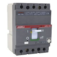 Автоматический выключательAM3-250S/3P 250A 65KA (ANDELI) | код ADL06-135 | ANDELI